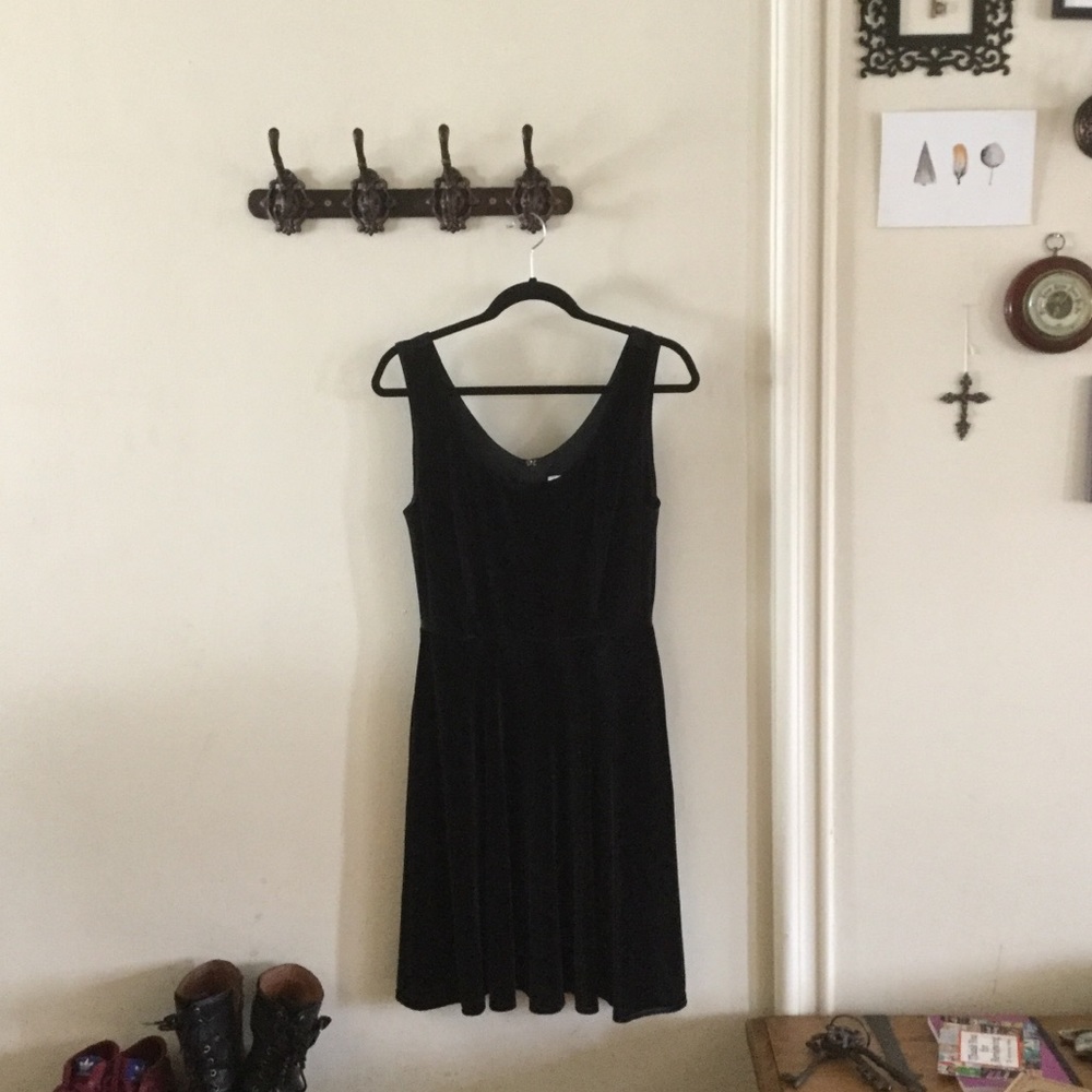 ModCloth Fervour Velvet Swing Dress